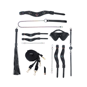 Ouch Kit Bondage avec Sac - Collection Venice - Noir