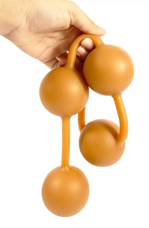 AnalMasterBalls Boules anales en silicone Ass Orange 50 x 5.5cm
