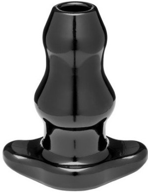 Perfect Fit Double Tunnel Plug Noir Medium 9.5 x5.2 cm