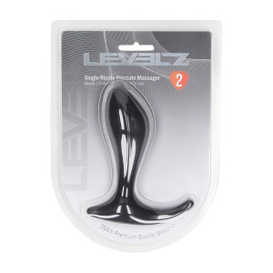 Levelz Masseur de Prostate en Silicone à Ondulation Unique - Noir