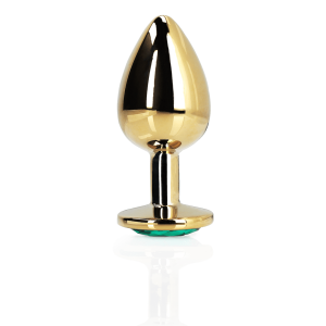 Ouch Plug anal - Small - Gold/Emerald Green