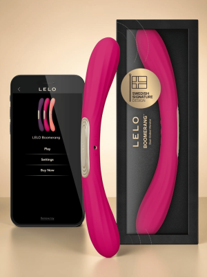 LELO BOOMERANG Vibromasseur Double - Cerise