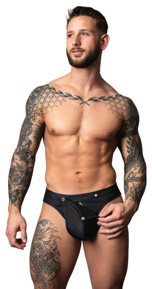 male power Jockstrap à ouverture rapide Noir
