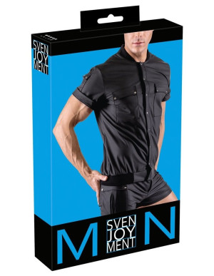 Svenjoyment Chemise style blouson avec poches Noir