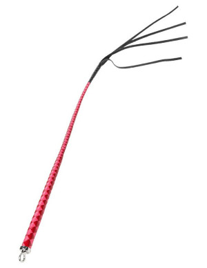Rise Fouet Bull Whip 90 cm en cuir fin pour jeux sensuels