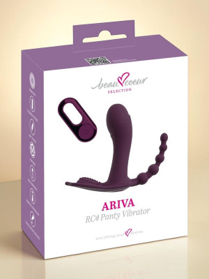 beau coeur Vibromasseur panty rechargeable triple stimulation en silicone doux
