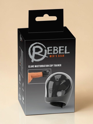 Rebel Masturbateur cup pour gland avec vibrations puissantes et recharge USB