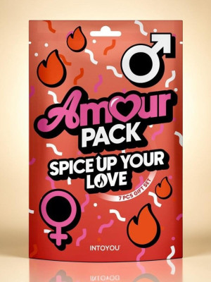 AMOUR PACK Set de 7 pièces pour pimenter vos moments intimes