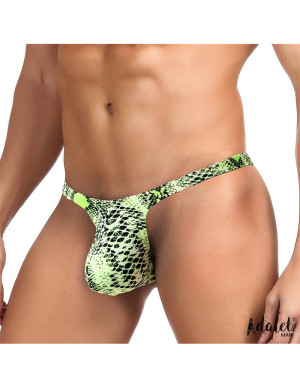 ADALET MAN Maver Tanga Estampado de Serpiente