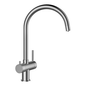 Schock Ares konyhai csaptelep Inox, szűrt és szűretlen víznek, kerámiabetét