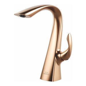 Higold BW1 fürdőszobai csaptelep magas, Rose Gold, rózsaarany, szálcsiszolt