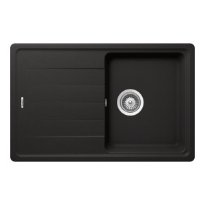 Schock Element D-100S konyhai mosogatótálca Cristalite Nero 780 x 500 mm, gránit kompozit, megfordítható, hagyományos beépítés, fekete