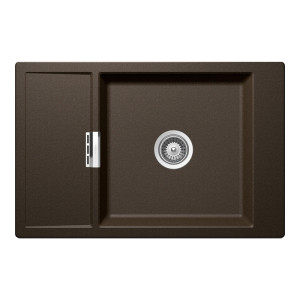 Schock Mono D-100XS konyhai mosogatótálca Cristadur Bronze 780 x 510 mm, gránit kompozit, megfordítható, hagyományos beépítés, bronzbarna