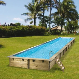 Ubbink Piscine bois Linea 15,50 x 3,50 x h1,55m - Beige