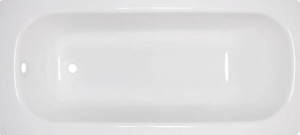 Stahl-Email Körperform Badewanne weiß 1600x700 mm