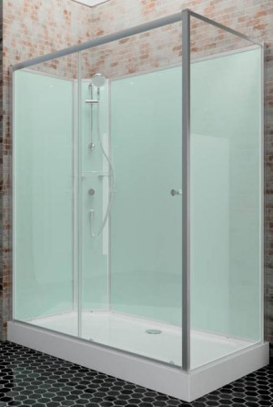 Schulte Duschkabine Fertigdusche Ibiza 1200x900 mm, Funktionsteil links