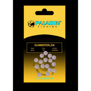 Paladin Gummiperlen schwarz 20Stk. 8mm