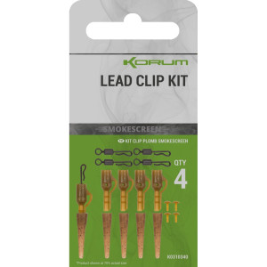 Korum Smokescreen Lead Clip Kit 4Stk.