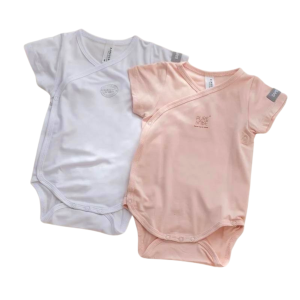 Bamboom Body maniche corte 2 pz Rosa e Bianco 3M 3M
