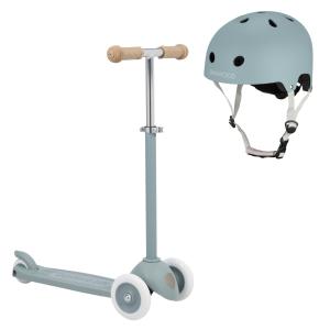 Banwood Set Monopattino + Casco Teal