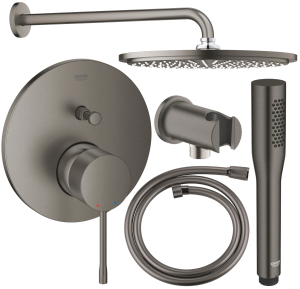 Grohe Essence zestaw prysznicowy podtynkowy brushed hard graphite