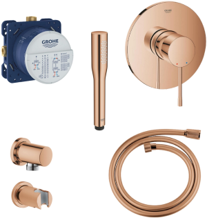 Zestaw prysznicowy Grohe Essence 6w1 24057DA1 z słuchawką prysznicową warm sunset
