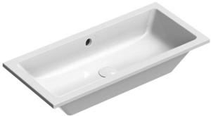 GSI Kube X umywalka podblatowa 80 x 37 cm wpuszczana w blat biała 895411