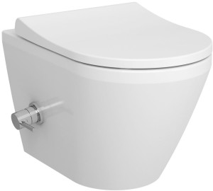 Vitra Integra miska wisząca WC 54,5 x 35,5 cm z funkcją bidetu, zaworem termostatycznym i deską wolnoopadająca 7041B003-7211+110-003R019