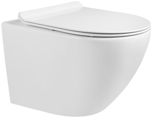 Bevisa Tavi Round miska WC z deską slim soft close 49 cm biała 1750148