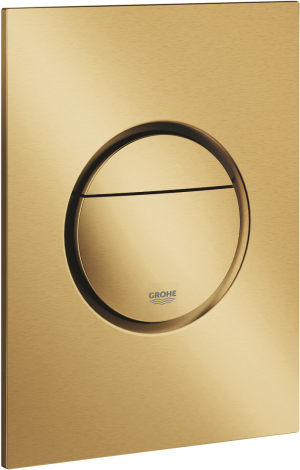 Grohe Nova Cosmopolitan S przycisk spłukujący do WC mały 13 x 17,2 cm brushed cool sunrise / złoty szczotkowany 37601GN0