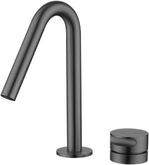 Emporia Ovelo bateria umywalkowa nablatowa niska gun metal 09013BN