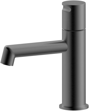 Emporia Ovelo bateria umywalkowa stojąca niska gun metal 09010BN