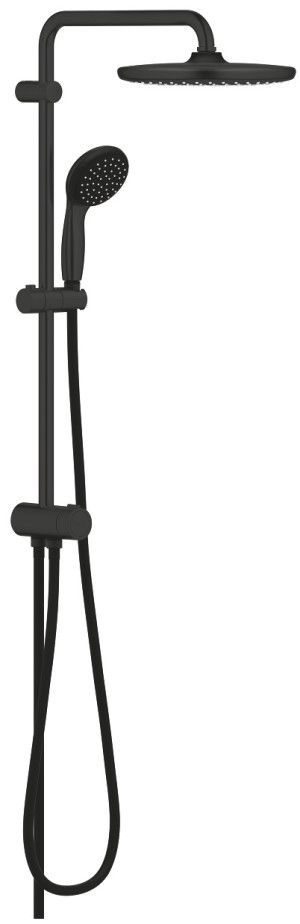 Grohe Vitalio Start Sysem 250 - zestaw prysznicowy z deszczownicą do montażu ściennego matte black 266802430