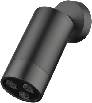 Emporia Ovelo głowica prysznicowa montowana na ścianie gun metal 04064BN