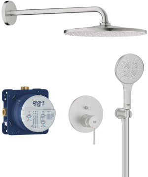 Grohe Essence podtynkowy zestaw prysznicowy z deszczownicą Rainshower Mono 310 stal nierdzewna 25287DC0