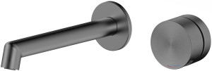 Emporia Ovelo bateria umywalkowa podtynkowa, 2 rozety, z boxem gun metal 09012BN