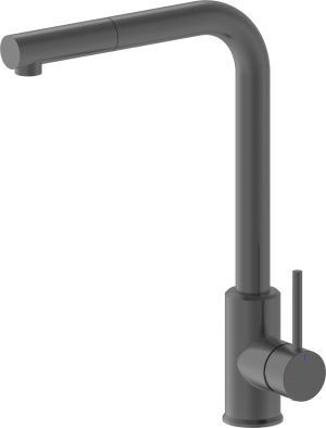 Emporia Tauro bateria kuchenna z wyciąganą wylewką gun metal 050170BN