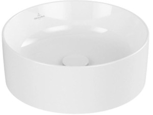 Villeroy&Boch Collaro - umywalka nablatowa, biała połysk ∅ 40 cm