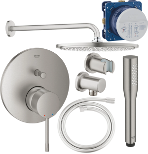 Grohe Essence zestaw prysznicowy z elementem podtynkowym stal nierdzewna