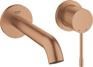Grohe Essence 2-otworowa bateria umywalkowa brushed warm sunset 19408DL1