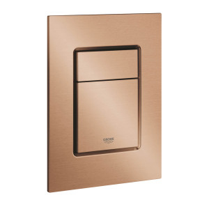 Grohe Skate Cosmopolitan S przycisk spłukujący do WC mały 13 x 17,2 cm brushed warm sunset / miedź szczotkowana 37535DL0