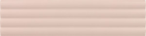 Equipe Costa Nova Onda Pink Stony Matt 5 x 20 cm - płytka ceramiczna ścienna trójwymiarowa 28531, różowy