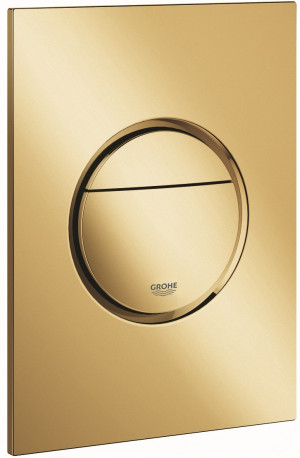 Grohe Nova Cosmopolitan S przycisk spłukujący do WC mały 13 x 17,2 cm cool sunrise / złoty połysk 37601GL0