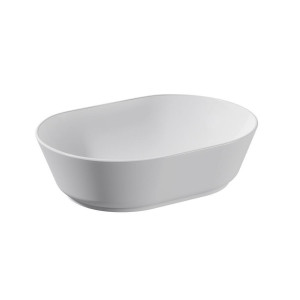 Vitra GEO - umywalka nablatowa owalna retro 54,5 x 40 cm, biała 7427B003-0016