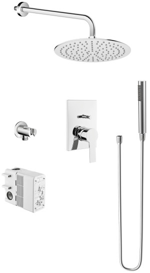 Vitra Flo S zestaw prysznicowy podtynkowy chrom ZESTAW-FLO-S