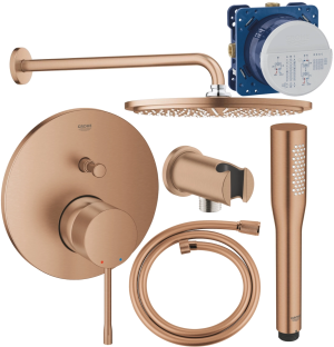 Grohe Essence zestaw prysznicowy z elementem podtynkowym brushed warm sunset