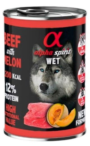 Alpha Spirit Ternera con Melón Perro Latas 400 gr