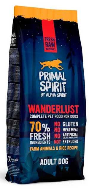 Alpha Primal Spirit 70% Wanderlust para Perros 2 x 12 kg