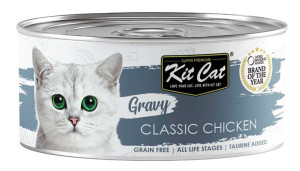 Kit Cat Gato Pollo Classic en Salsa Latas 12 x 70 gr