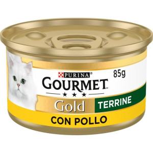 Purina Gourmet Gold Terrine Pollo Gato Latas 12 x 85 gr